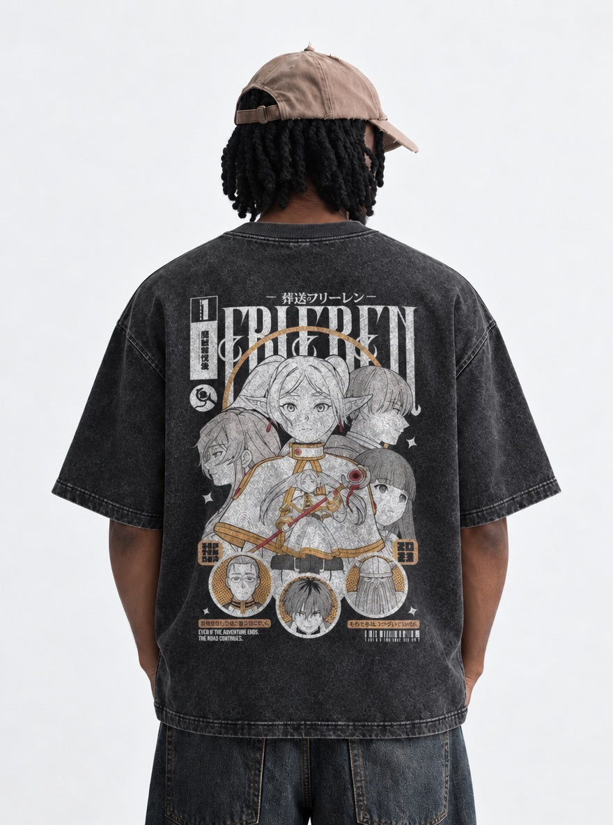 Frieren's Party – T-Shirt – model shot | Frieren