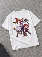 Frieren Time – White Tee – flat-lay | Meme Tees