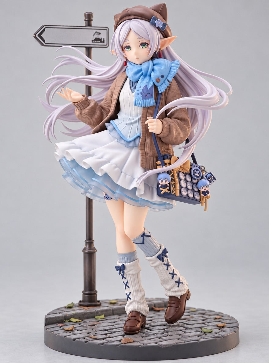 Frieren Winter Street Figure – front view | Frieren