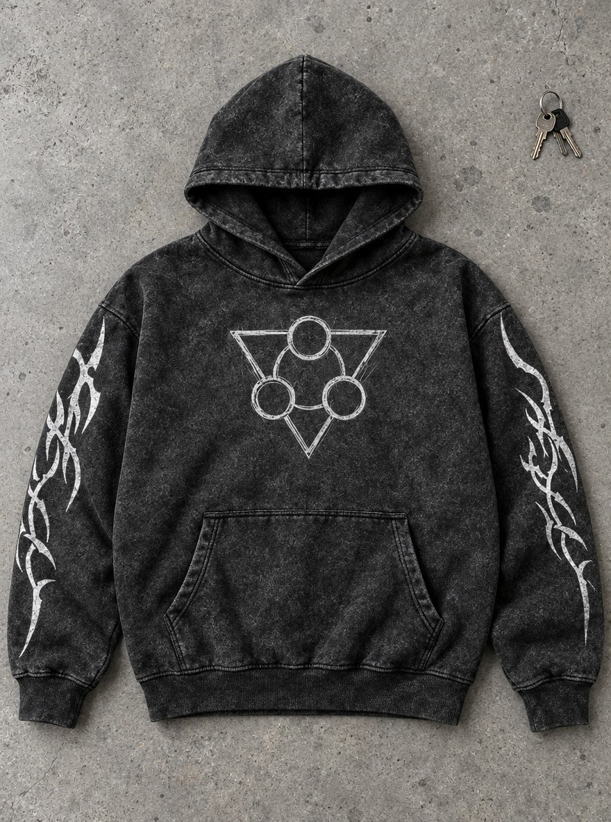 Cleaners Emblem – Hoodie – flat-lay | Gachiakuta