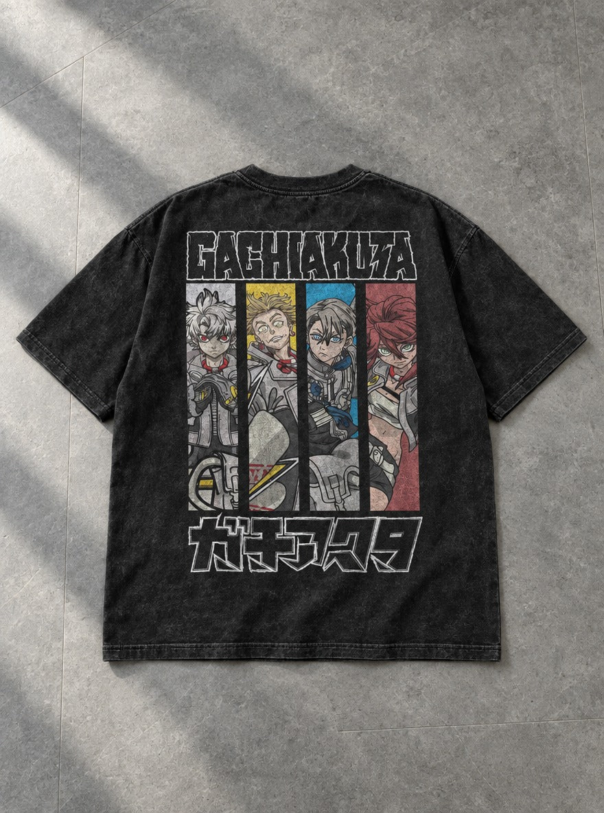Cleaners Line-Up – T-Shirt – flat-lay | Gachiakuta