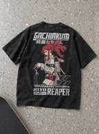 Riyo Reaper – T-Shirt – flat-lay | Gachiakuta