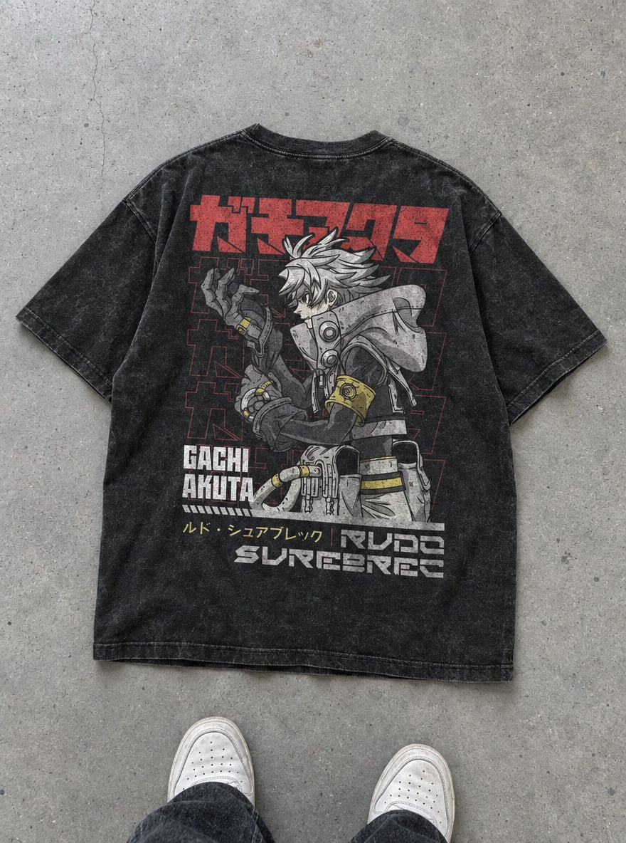 Rudo Surebrec – T-Shirt – flat-lay | Gachiakuta