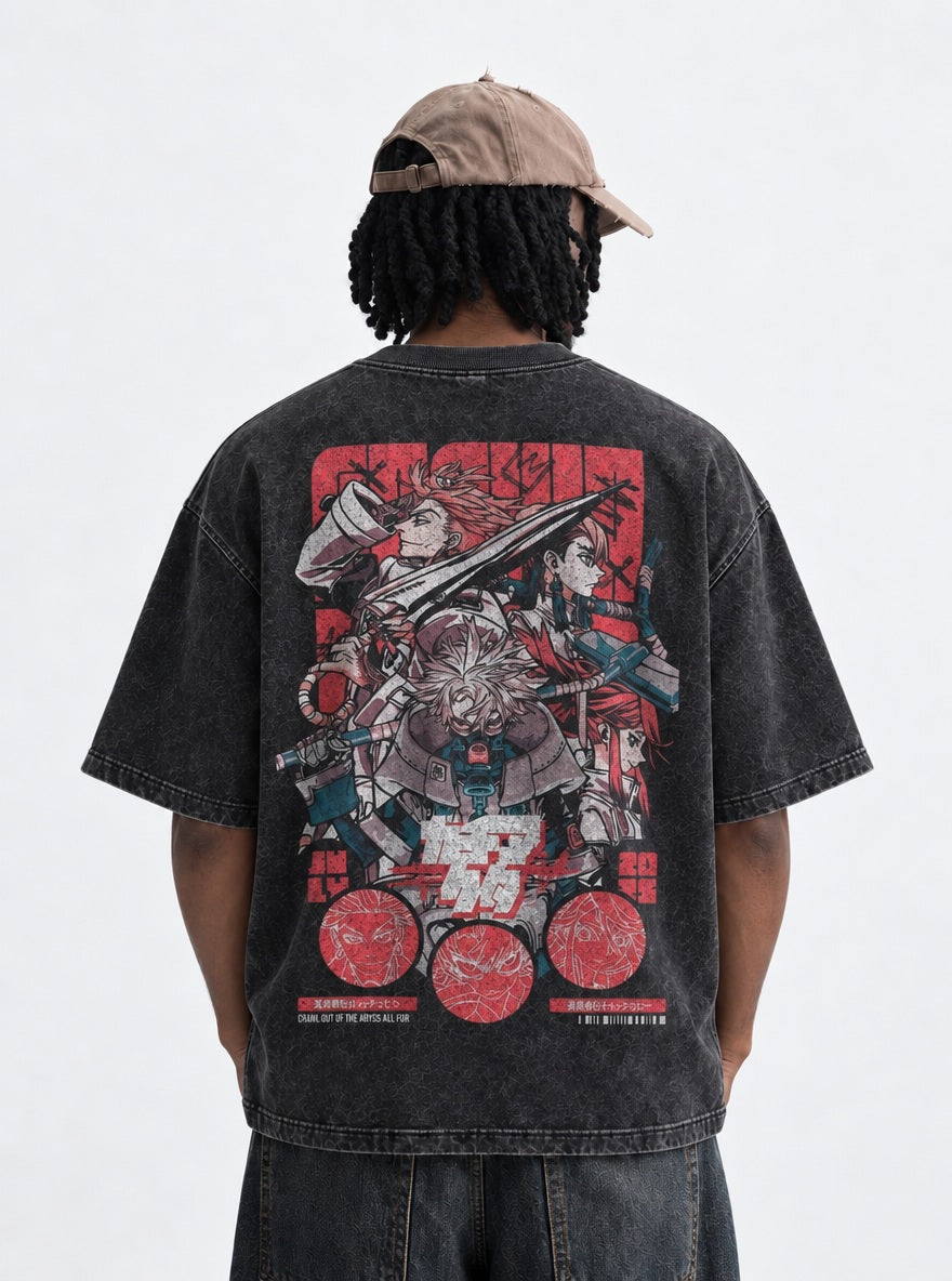 Cleaners Strike – T-Shirt – model shot | Gachiakuta