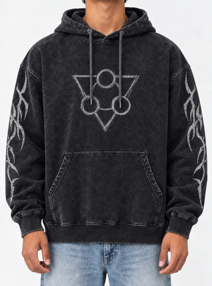 Cleaners Emblem – Hoodie – model shot | Gachiakuta