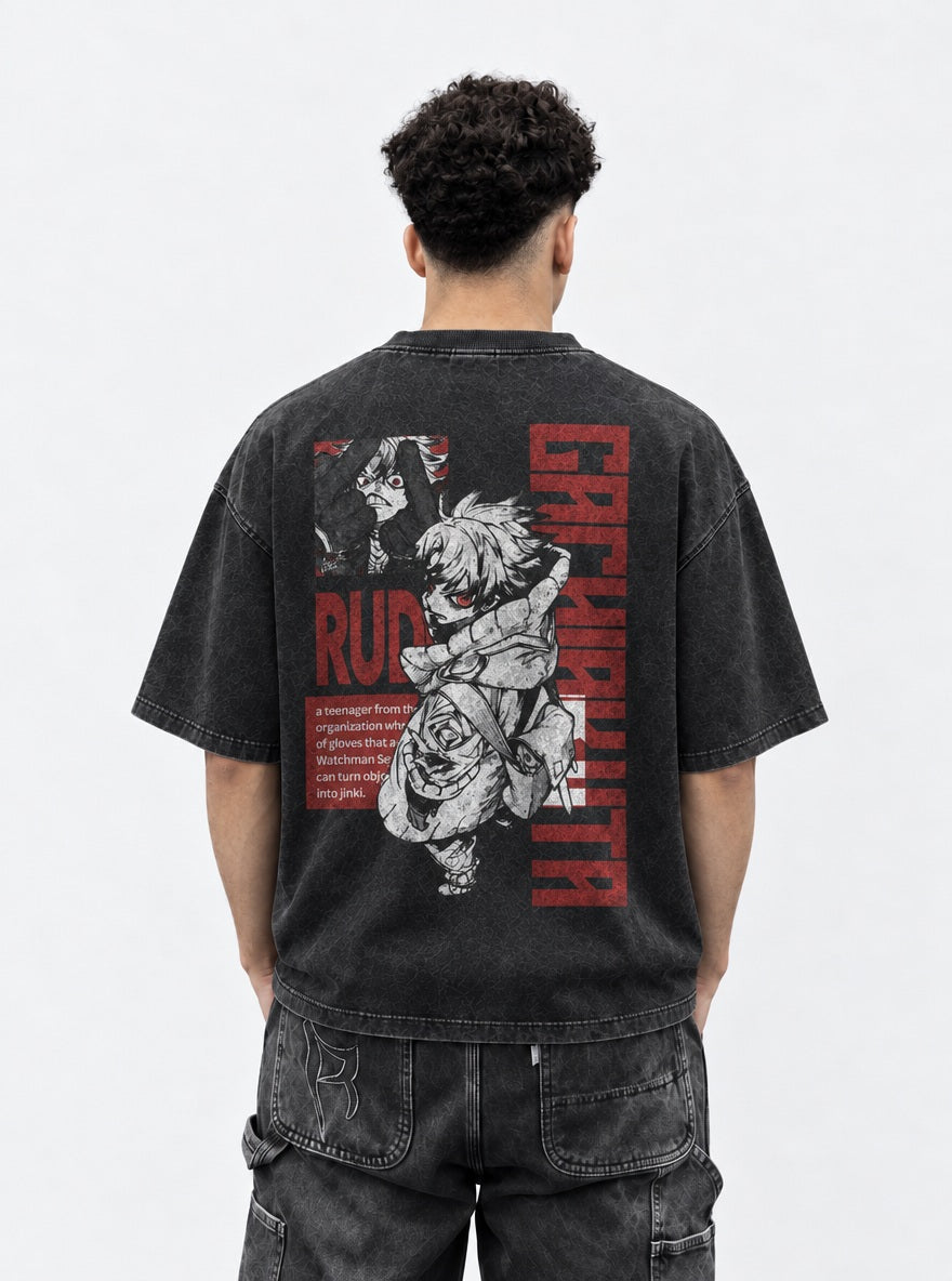 Rudo Profile – T-Shirt – model shot | Gachiakuta