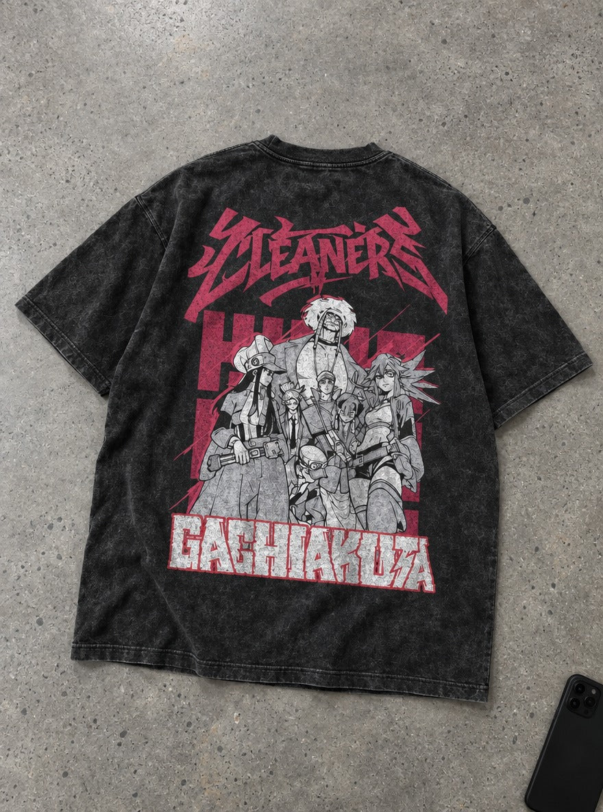 The Cleaners – T-Shirt – flat-lay | Gachiakuta
