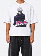 Go Jojo – White Tee – model shot | Meme Tees