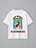 God Usopp – White Tee – mockup | Meme Tees