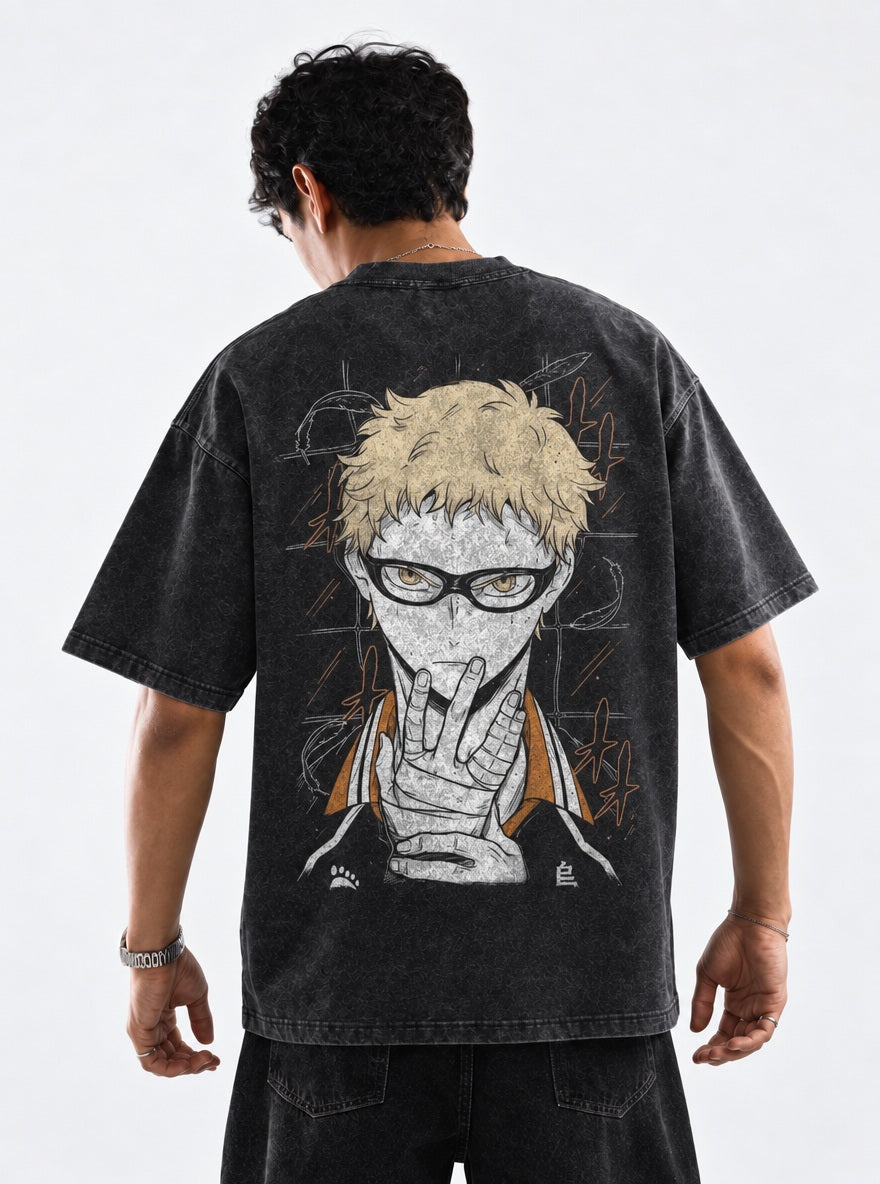 Tsukishima Glare – T-Shirt – model shot | Haikyuu