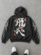 Fly High Brush – Hoodie – flat-lay | Haikyuu