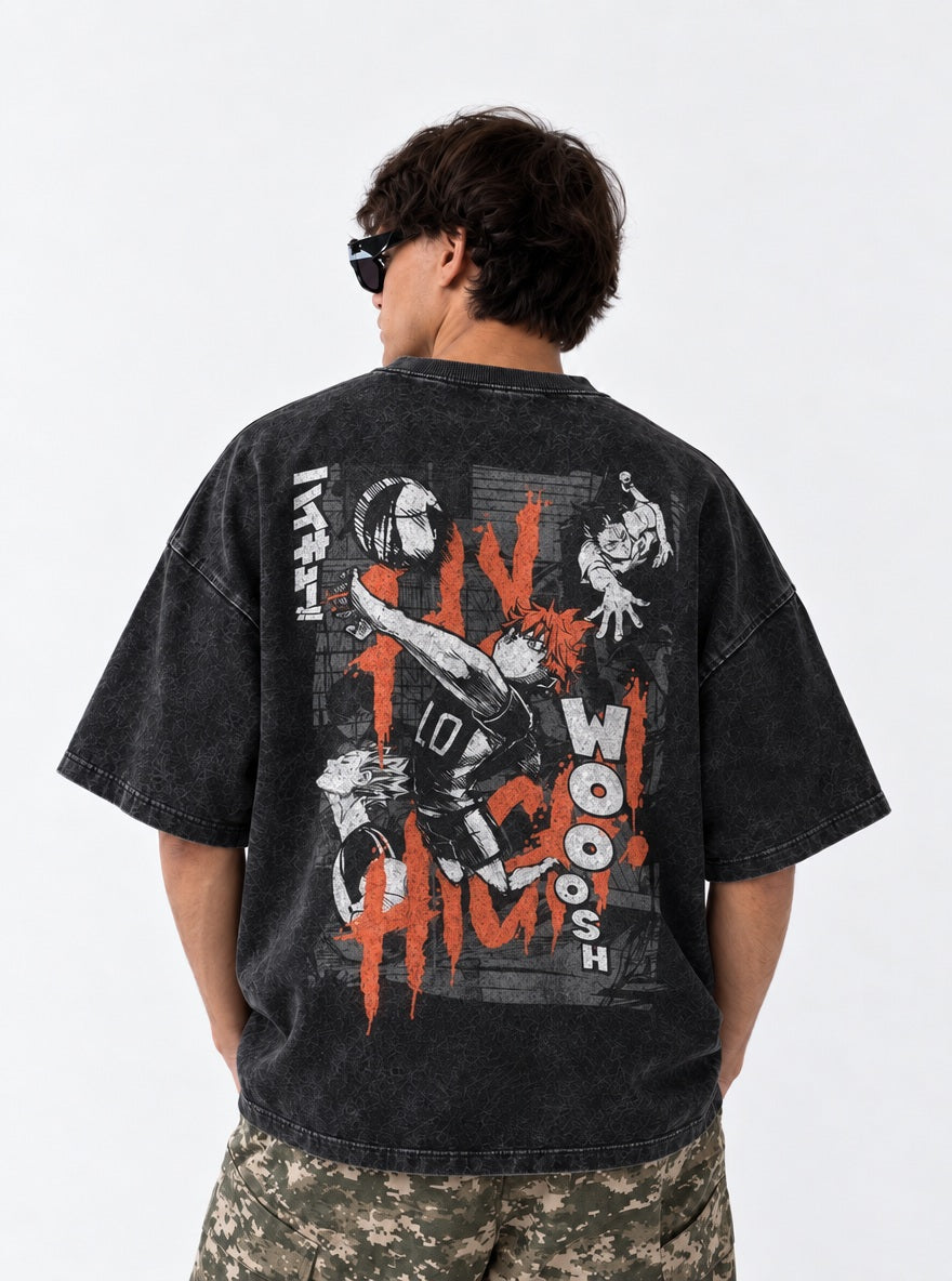 Hinata Spike – T-Shirt – model shot | Haikyuu