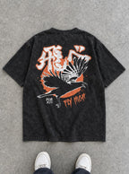 Karasuno Crow – T-Shirt – flat-lay | Haikyuu