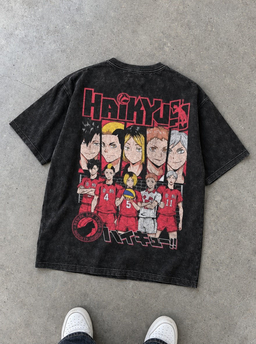 Nekoma Team – T-Shirt – flat-lay | Haikyuu