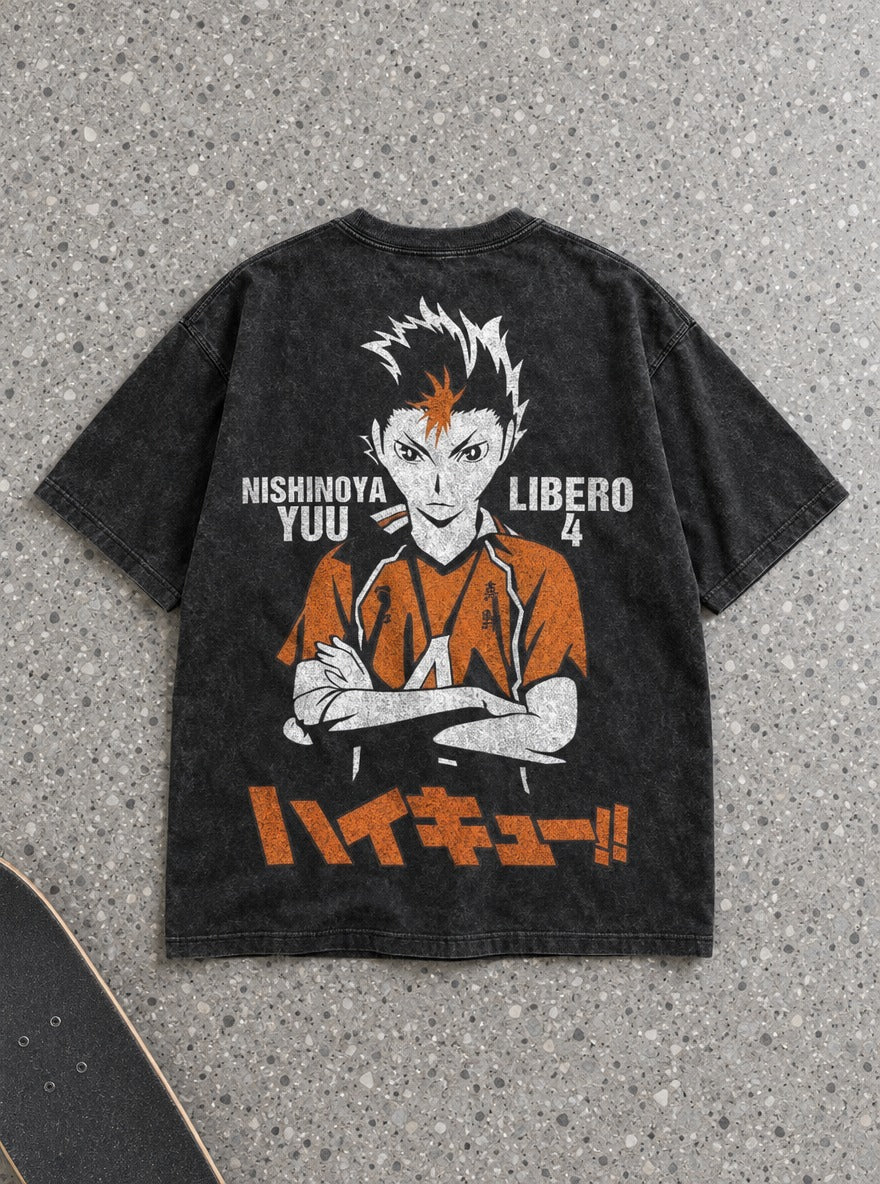 Nishinoya Libero – T-Shirt – flat-lay | Haikyuu