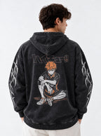 Hinata Courtside – Hoodie – model shot | Haikyuu