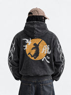 Hinata Sun Jump – Hoodie – model shot | Haikyuu
