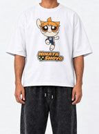 Hinata Shoyo – White Tee – model shot | Meme Tees