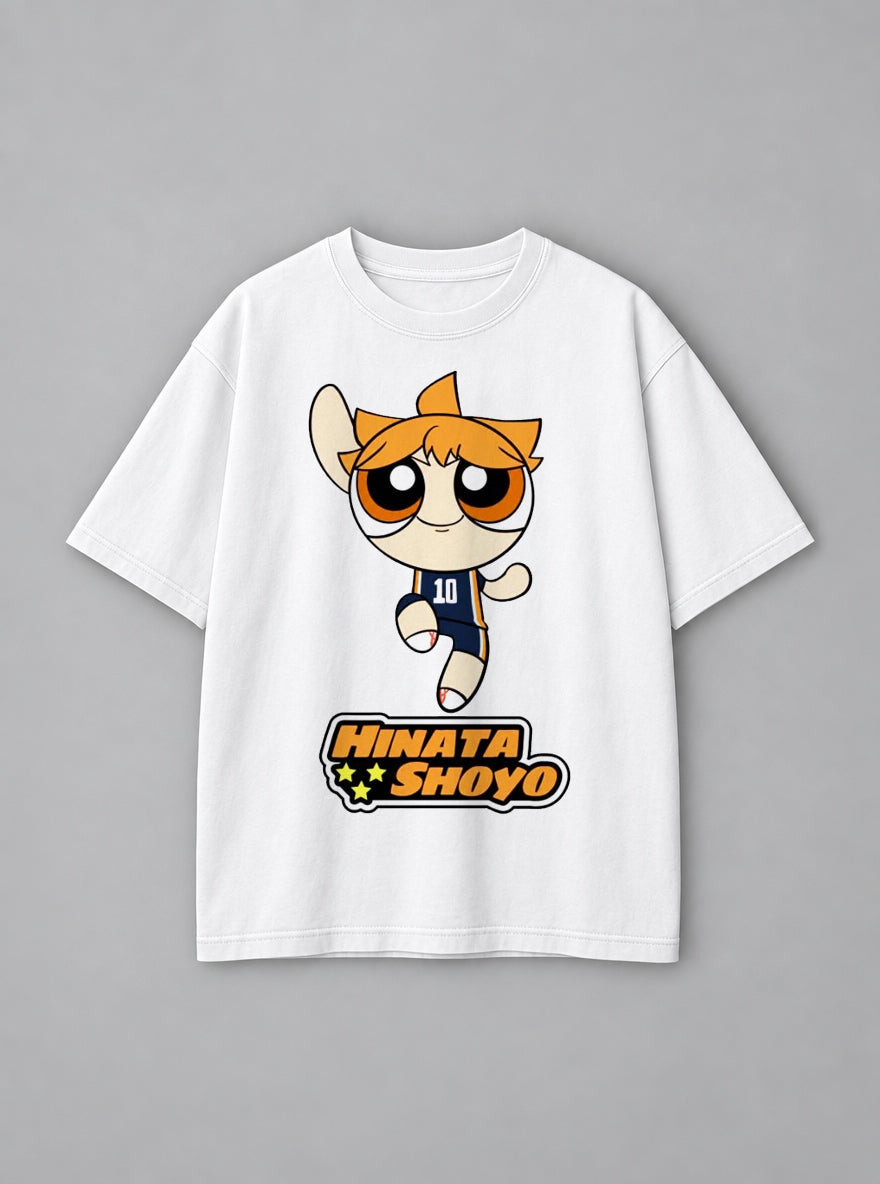 Hinata Shoyo – White Tee – mockup | Meme Tees