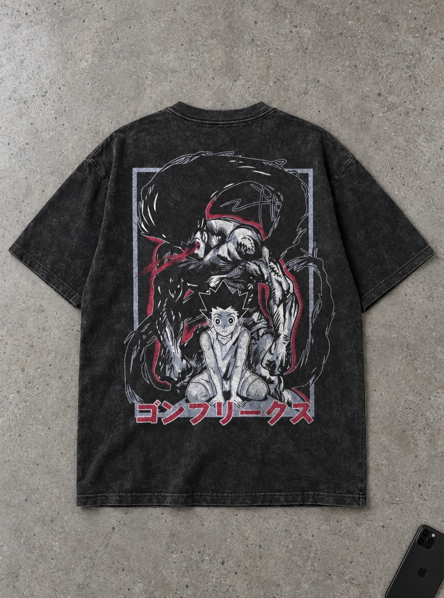 Adult Gon – T-Shirt – flat-lay | Hunter x Hunter