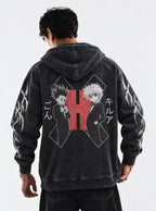 Gon & Killua Suits – Hoodie – model shot | Hunter x Hunter