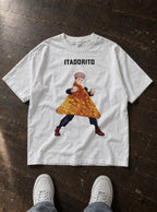 Itadorito – White Tee – flat-lay | Meme Tees
