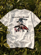 JJK x Spy x Family – White Tee – flat-lay | Meme Tees