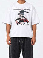 JJK x Spy x Family – White Tee – model shot | Meme Tees