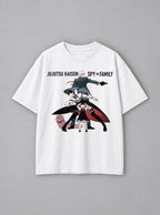 JJK x Spy x Family – White Tee – mockup | Meme Tees