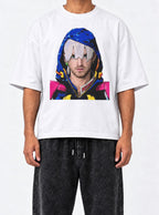 Jodio Pinkman – White Tee – model shot | Meme Tees