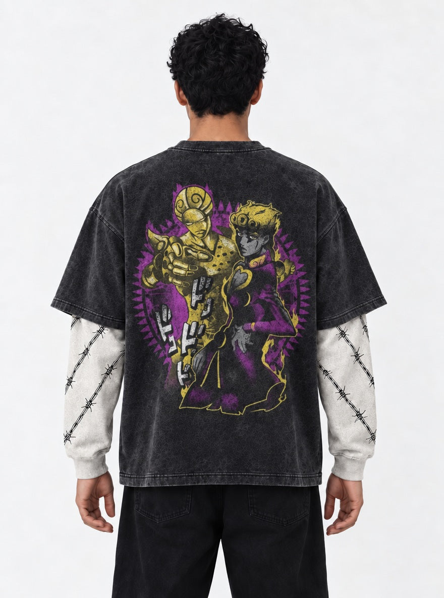 Giorno Gold Experience – Double Sleeves – model shot | JoJo