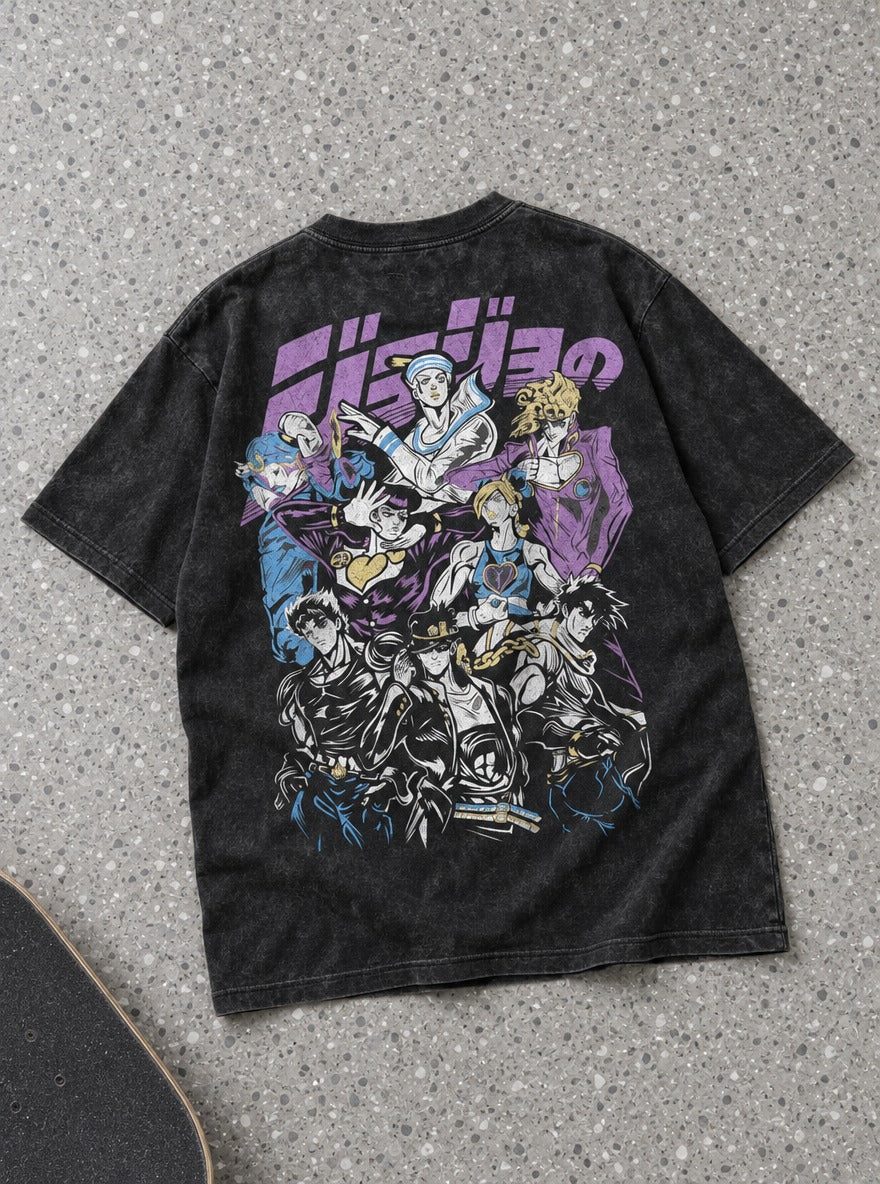 Joestar Generations – T-Shirt – flat-lay | JoJo