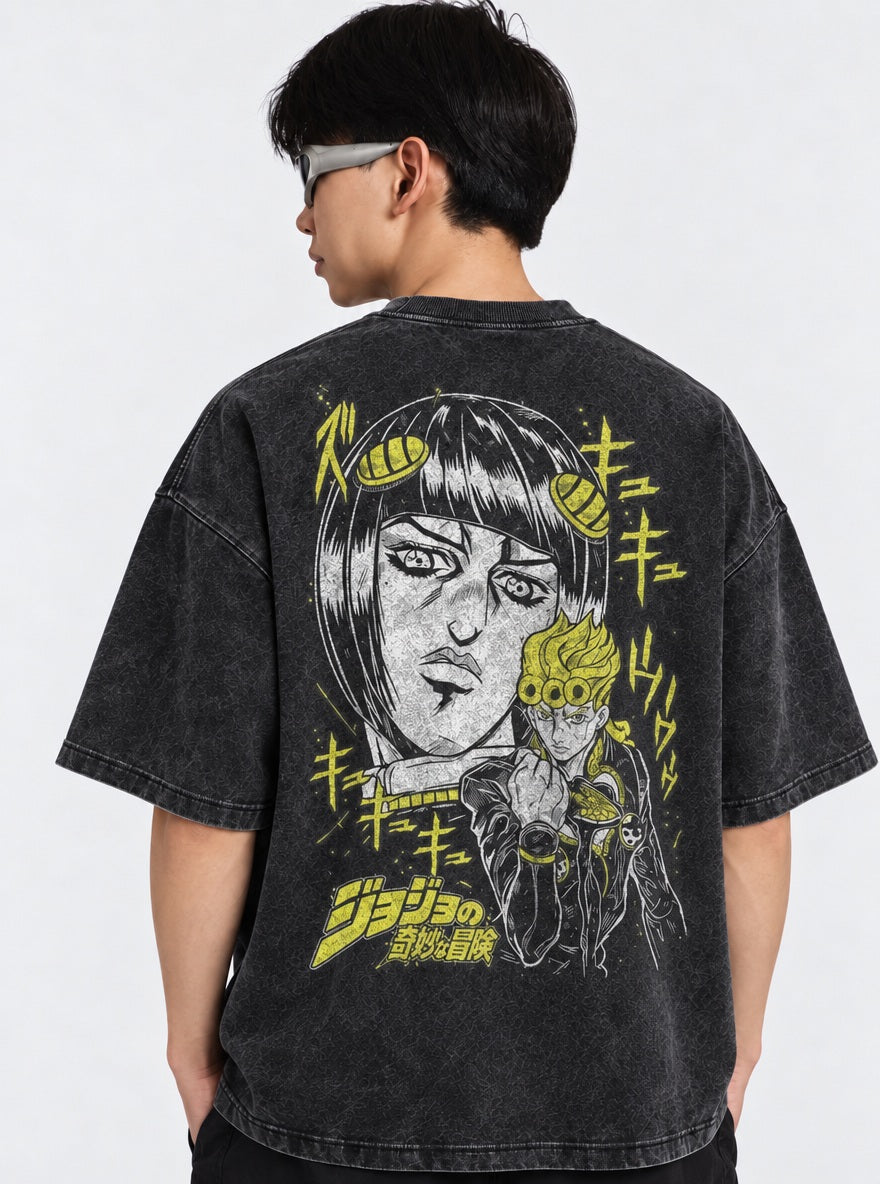 Bucciarati & Giorno – T-Shirt – model shot | JoJo