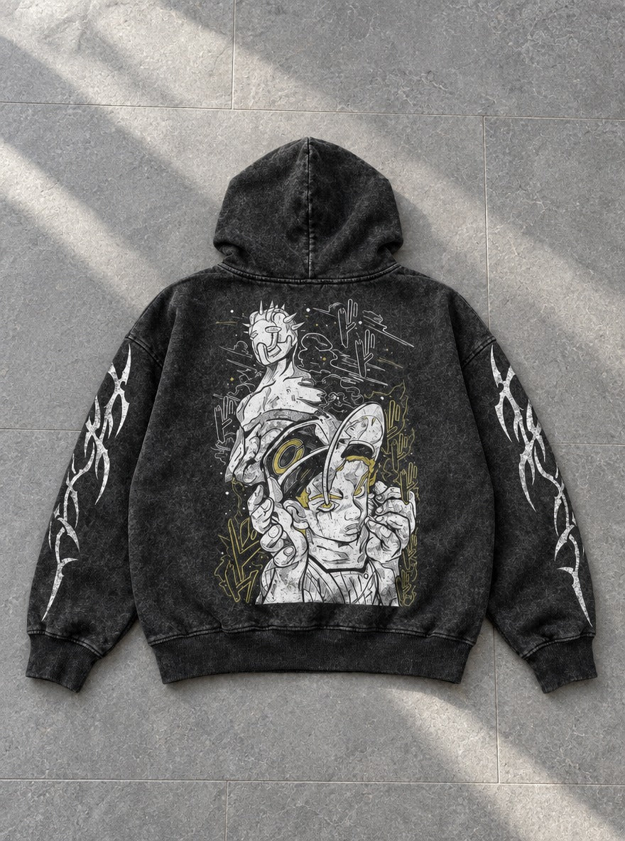 Steel Ball Run – Hoodie – flat-lay | JoJo