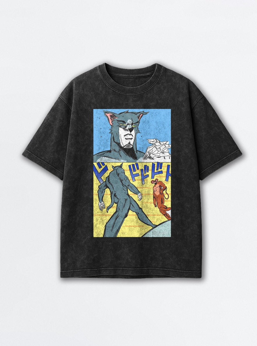 Tom JoJo Walk – Black Acid Wash Tee – mockup | JoJo