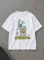 Jojolion – White Tee – flat-lay | Meme Tees