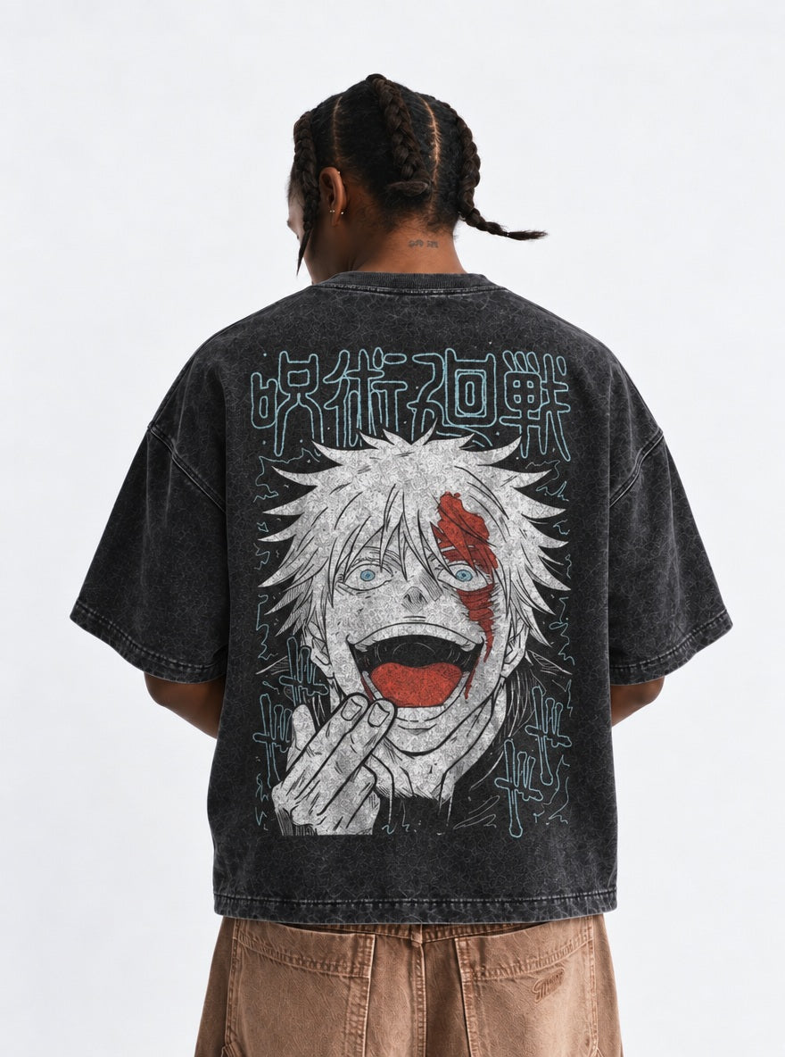 Gojo Awakened – T-Shirt – model shot | Jujutsu Kaisen