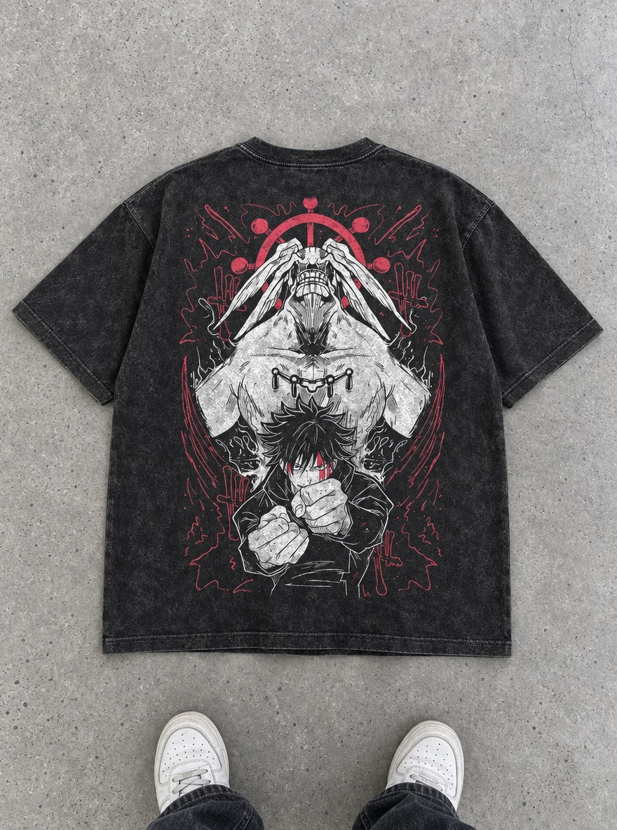 Mahoraga Summon – T-Shirt – flat-lay | Jujutsu Kaisen