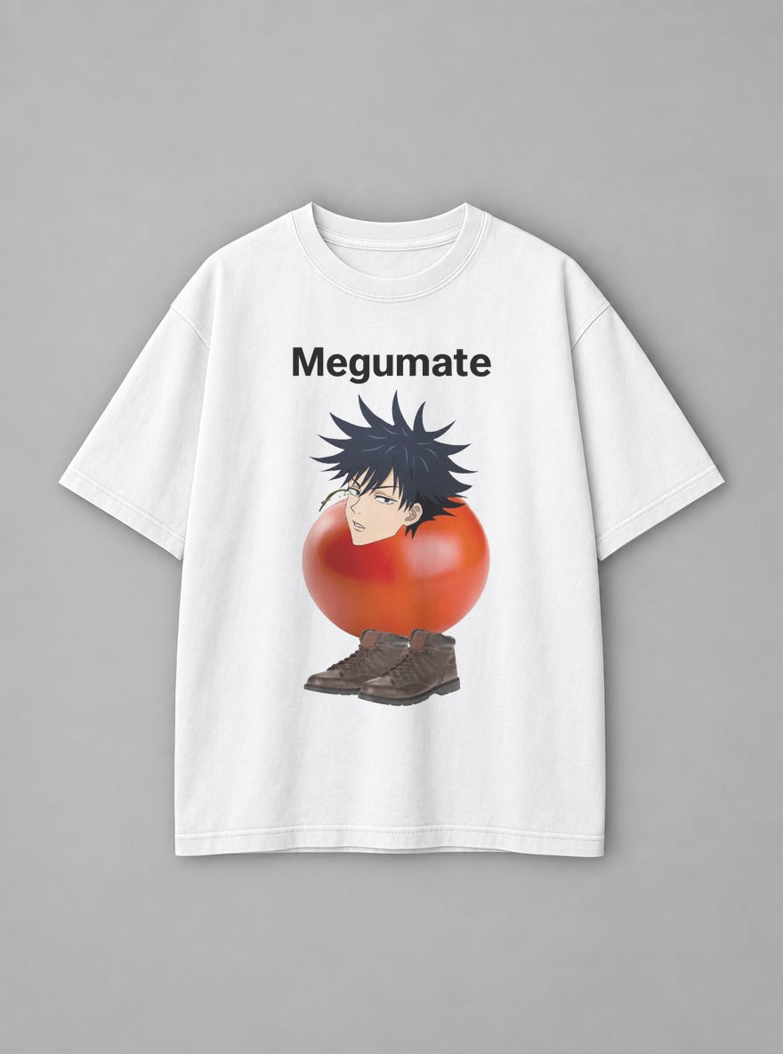 Megumate – White Tee – mockup | Jujutsu Kaisen