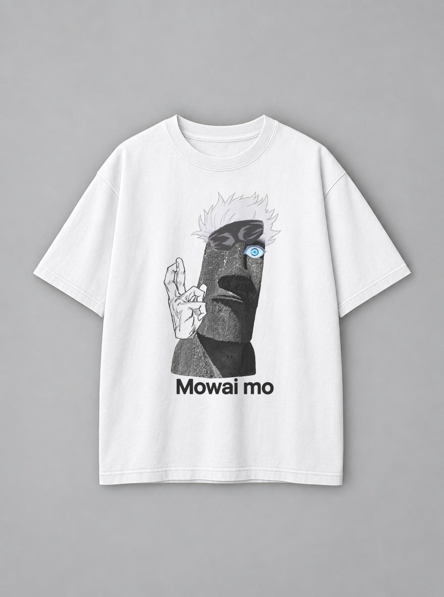 Mowai Mo – White Tee – mockup | Jujutsu Kaisen