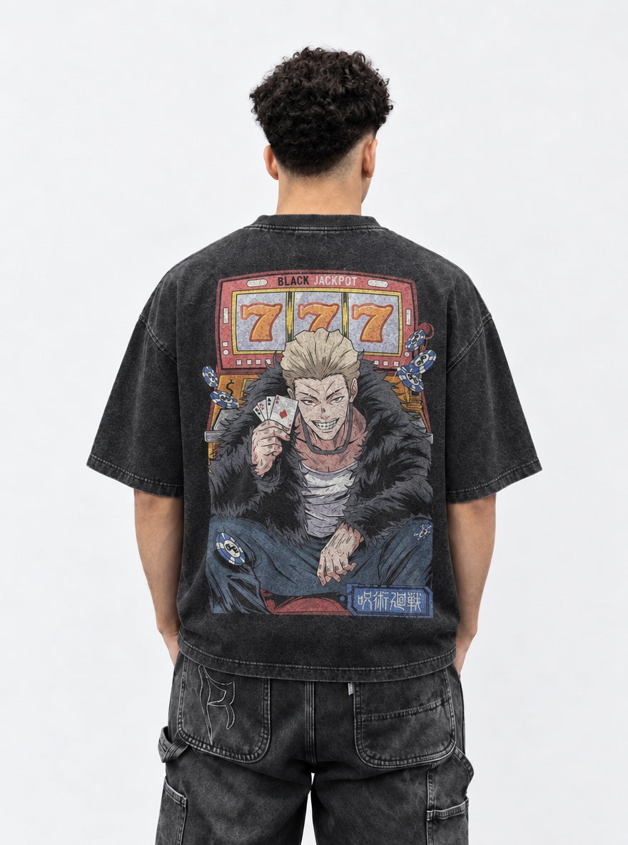 Hakari High Roller – T-Shirt – model shot | Jujutsu Kaisen