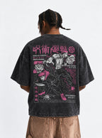 Yuji & Sukuna Pink – T-Shirt – model shot | Jujutsu Kaisen