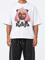 Kanya – White Tee – model shot | Meme Tees
