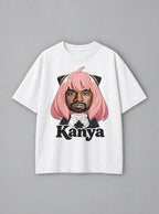 Kanya – White Tee – mockup | Meme Tees