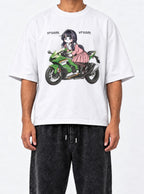 Kawaguri – White Tee – model shot | Meme Tees