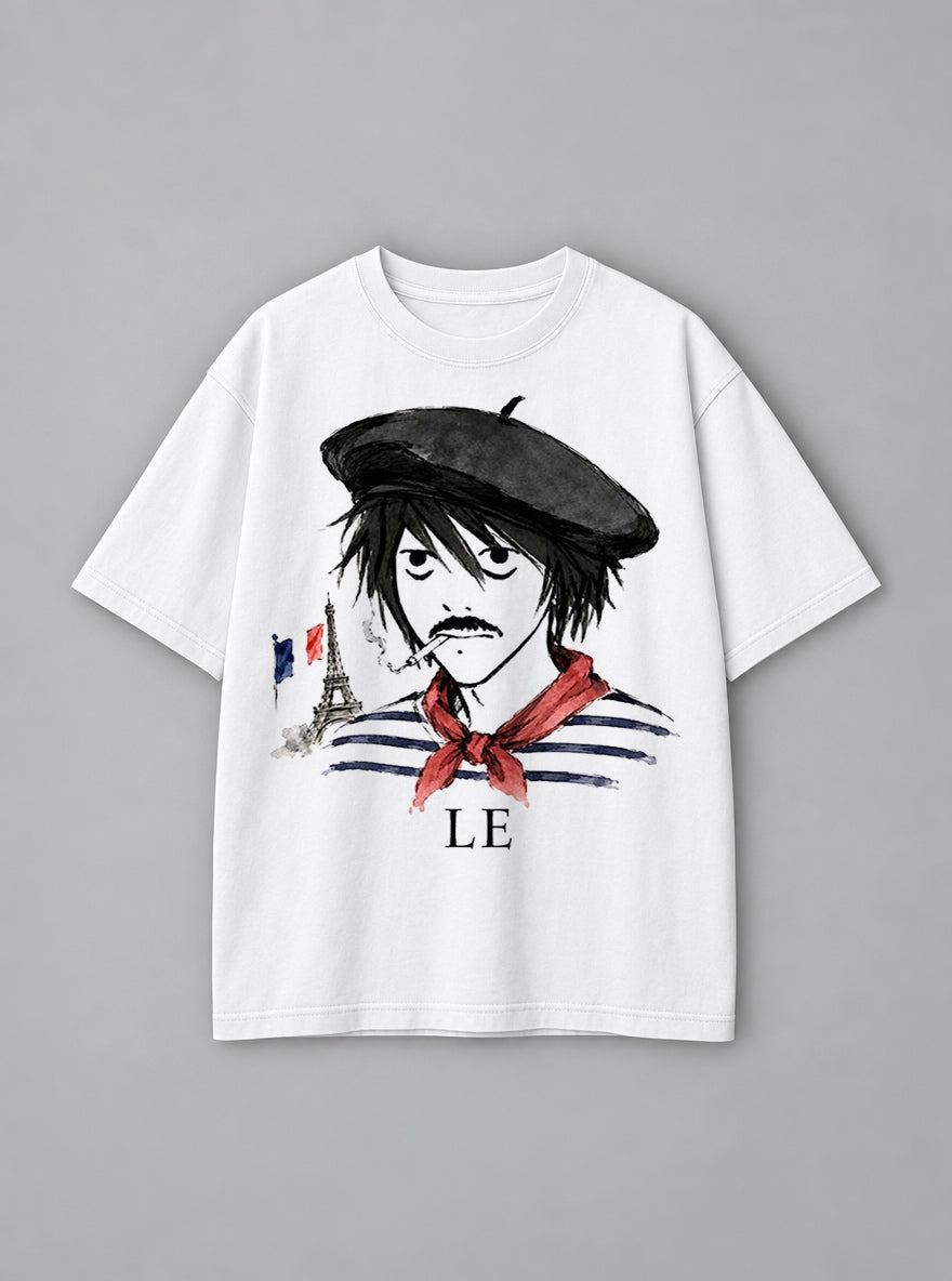 Le D Note – White Tee – mockup | Meme Tees