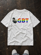 LGBT – White Tee – flat-lay | Meme Tees