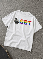 LGBT – White Tee – flat-lay | Meme Tees