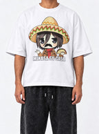Mikasa Su Casa – White Tee – model shot | Meme Tees
