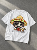 Mikasa Su Casa – White Tee – flat-lay | Meme Tees